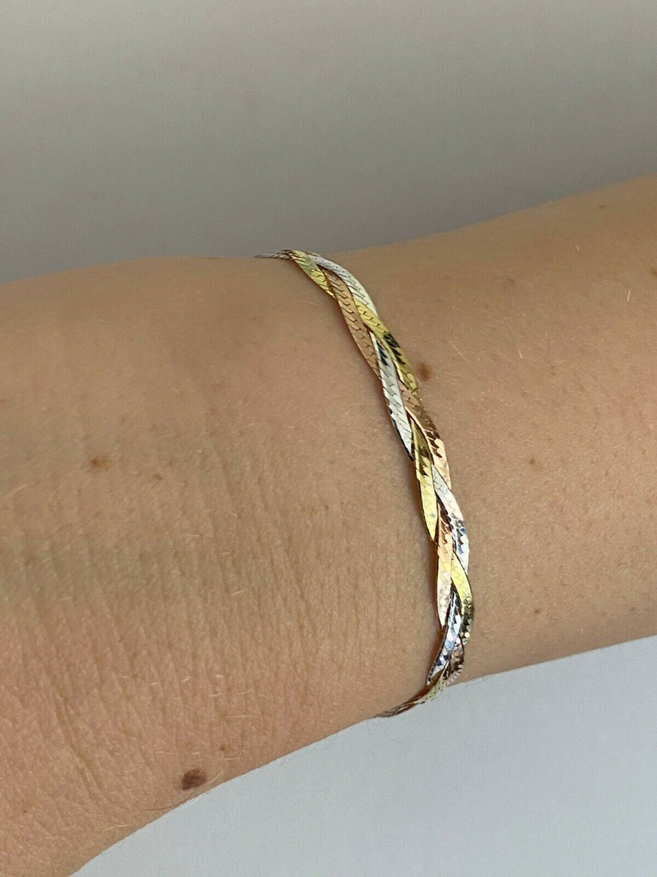 Buy Cable Bracelet Tri Color Stainless Steel Bangle Cuff, , White Gold,  Yellow Gold. Adjustable Size Cuff. Online in India - Etsy